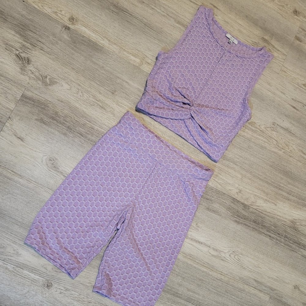 Biker set/top set/sports/fitness/sportswear/activewear